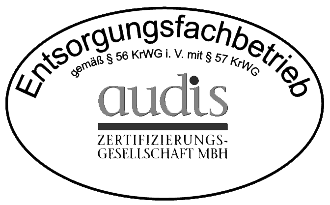 AUDIS – Zertifizierter Entsorgungsfachbetrieb